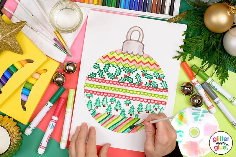 christmas ornament art project for kids 