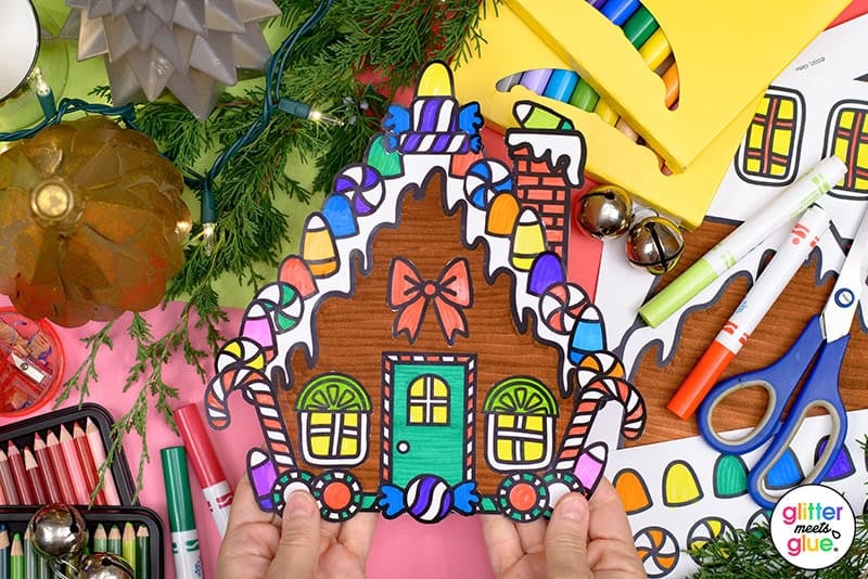 gingerbread house paper craft