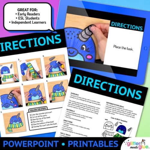 narwhal craft for kids