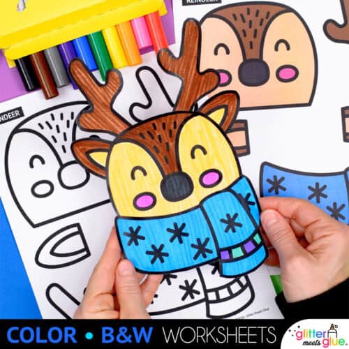 reindeer craft for kindergarten