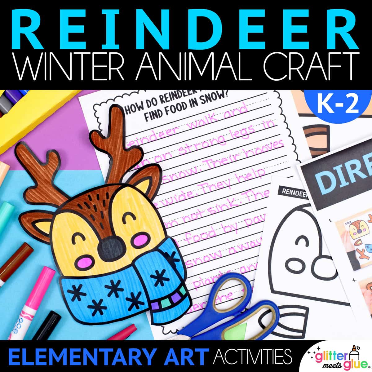 reindeer craft template