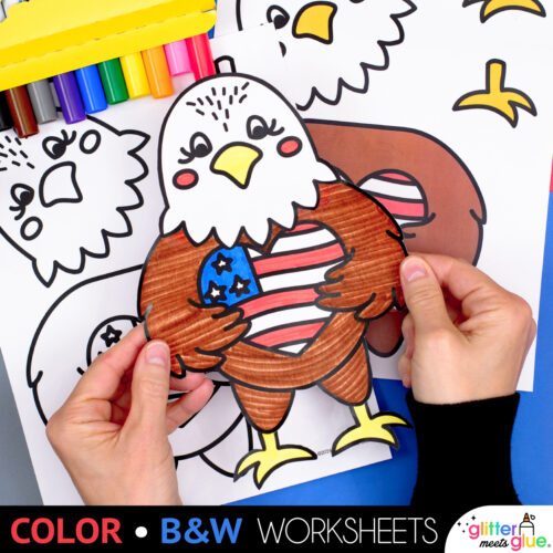 bald eagle printable template