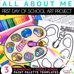 all about me art project for elementary and middle school