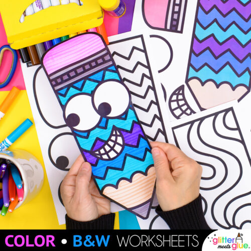 back to school pencil craft for 1st grade