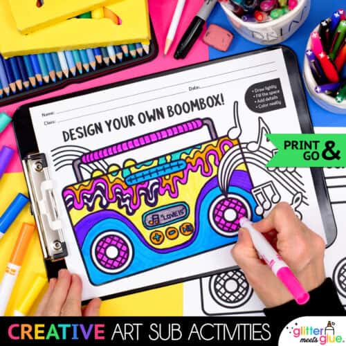 design your own art activities for elementary