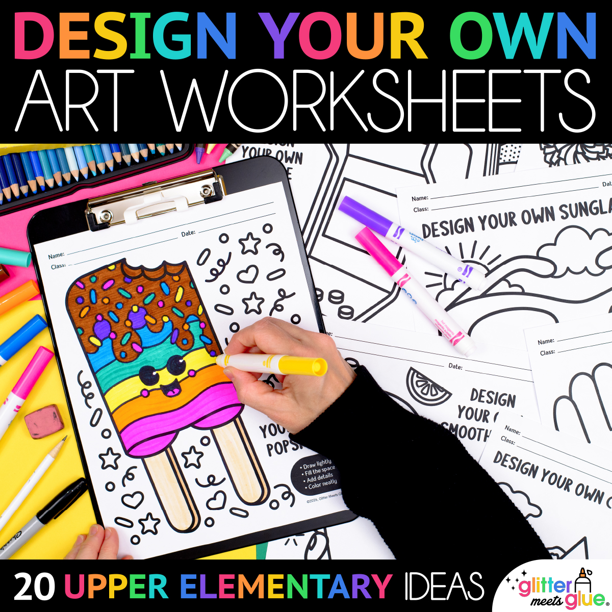 design your own art worksheets