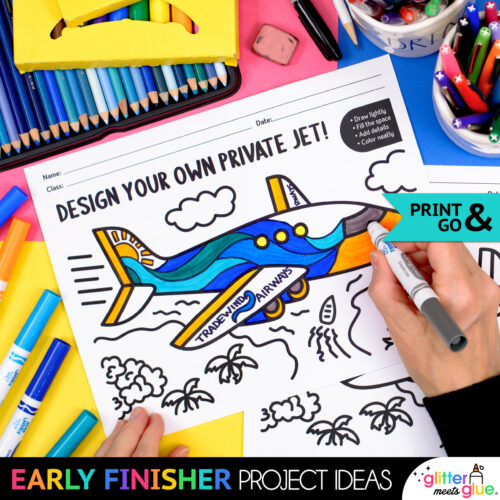early finishers elementary art