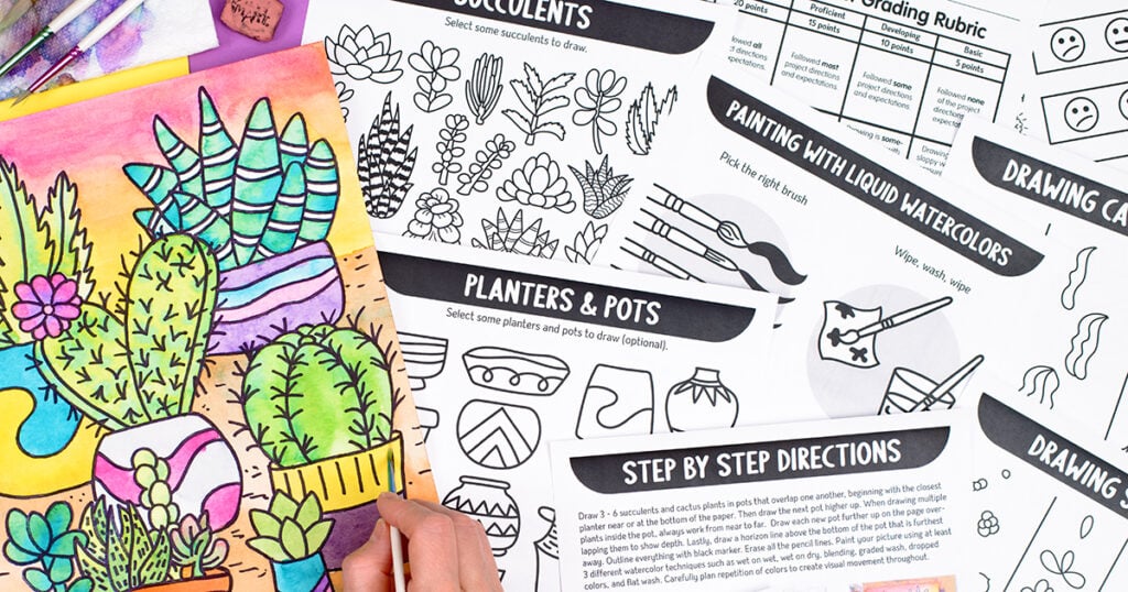 ai policy for art teaching materials by Glitter Meets Glue