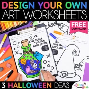 design your own halloween worksheets freebie