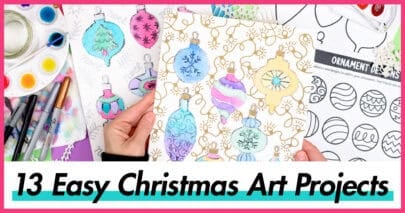 easy christmas art projects