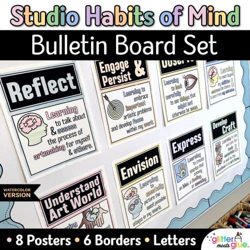 8 studio habits of mind posters for the art room