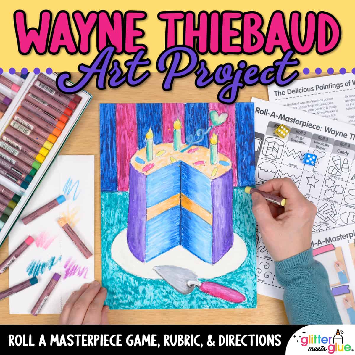 wayne thiebaud art project for kids