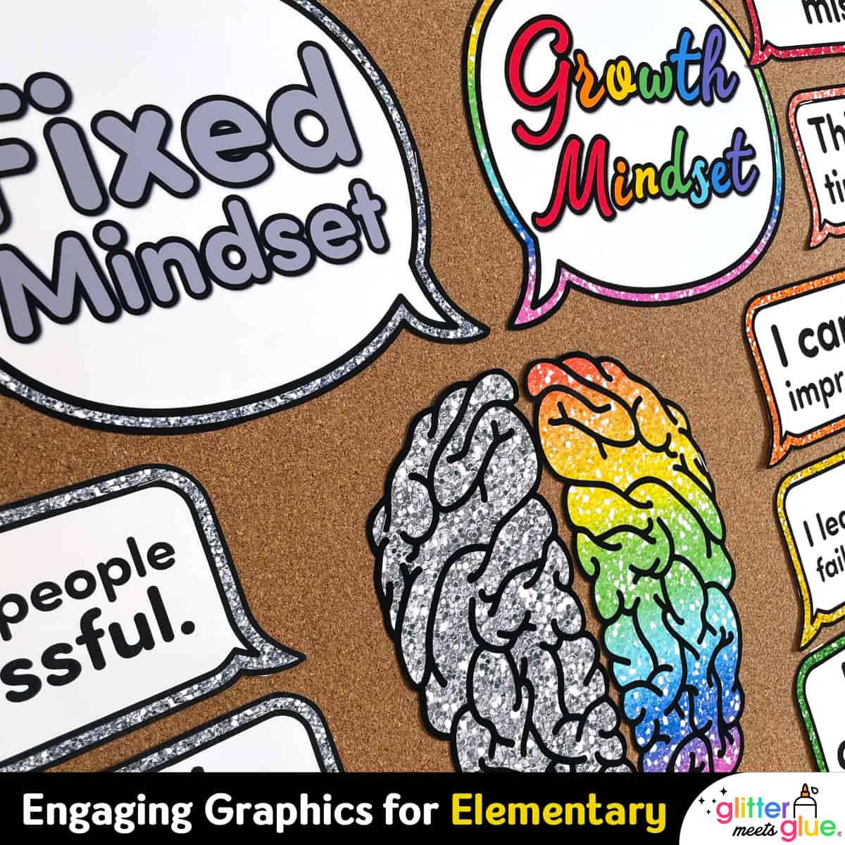growth mindset brain poster for the classroom