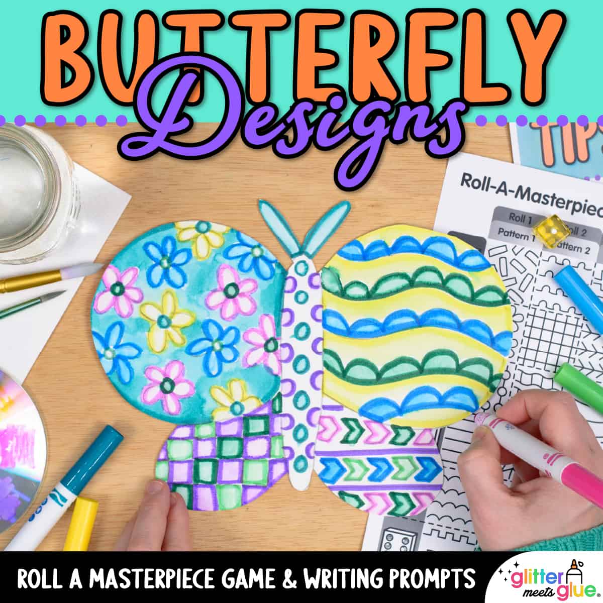 Toddler Butterfly Craft: Math Art! - How Wee Learn