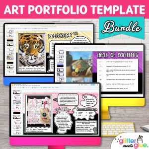 art portfolio template bundle