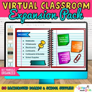 virtual classroom bulletin board templates