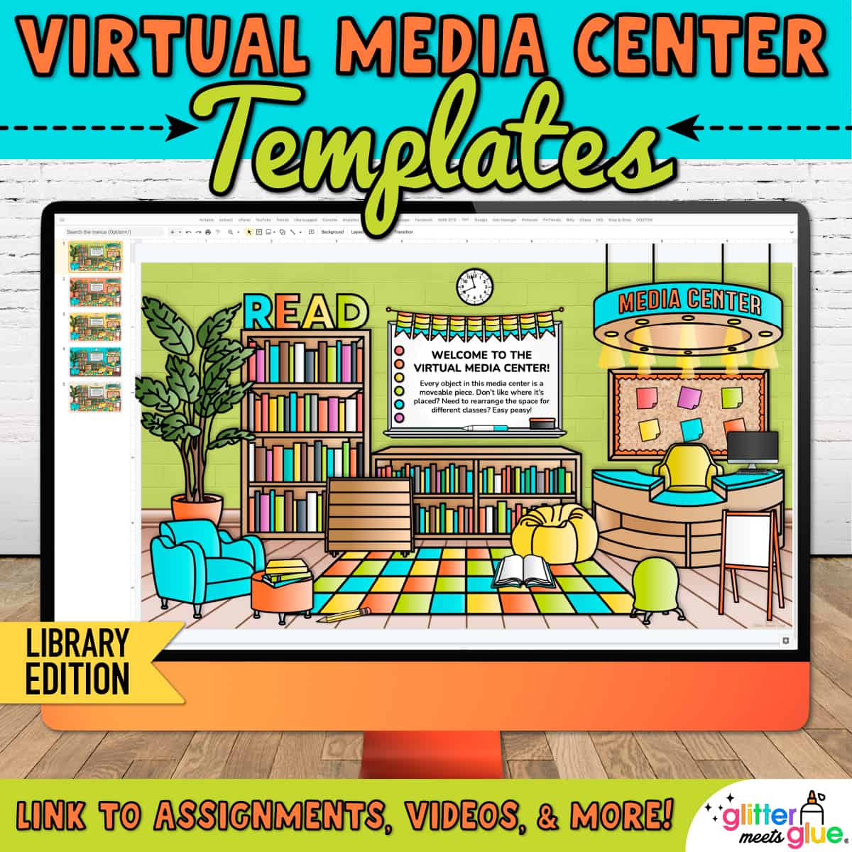 virtual library templates for media center specialists