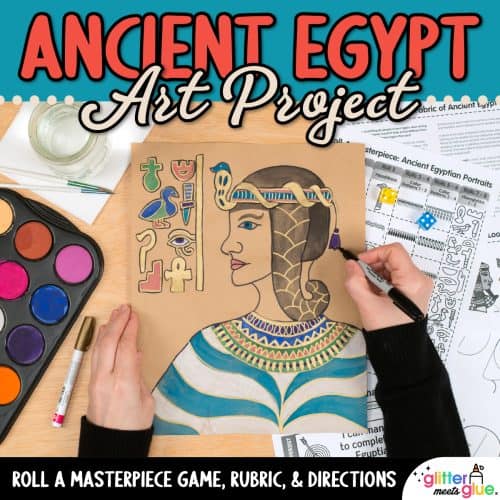 ancient egypt art project for middle school
