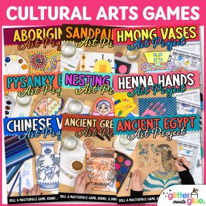 cultural art project bundle for elementary and middle school art