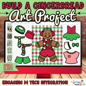 digital gingerbread man art project