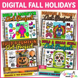 digital fall holiday activities for elementary