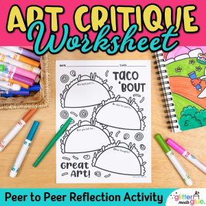 art critique worksheet for elementary students