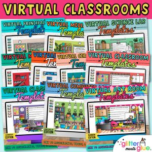 virtual classroom bundle for elementary and middle school teachers